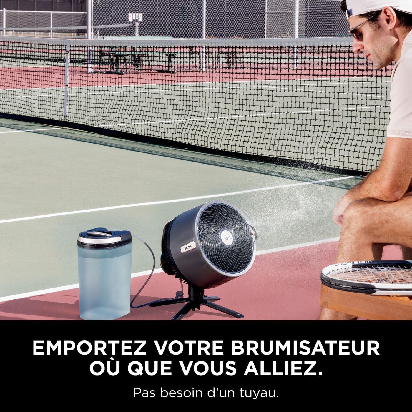Shark FlexBreeze Pro Mist Ventilateur intérieur/extérieur sans fil + Cadeau 🎁