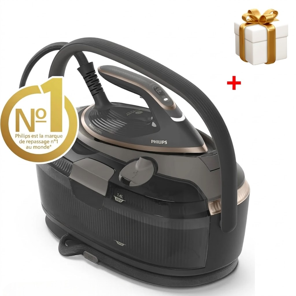 Générateur de vapeur Philips PerfectCare série 8000 - 3120 W, 750 g + Cadeau 🎁
